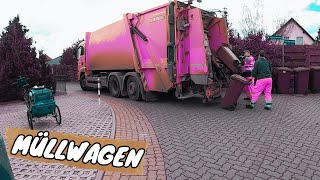 Müllabfuhr beim Tonnen leeren // Garbage Trucks