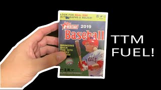 TTM Fuel: Ripping a 2019 Topps Heritage Blaster Box!