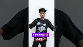 Mens combo offer 3tshirt @ 599/-