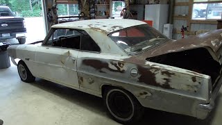 67 nova restoration true barn find Part 2