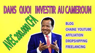 dans  quoi  investir  200 000  CFA  au  Cameroun