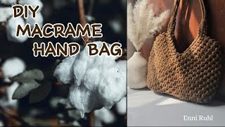 DIY|   Macrame hand bag 🤎🍂