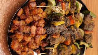 Recette Ivoirienne | Brochettes de Viande et Alloco