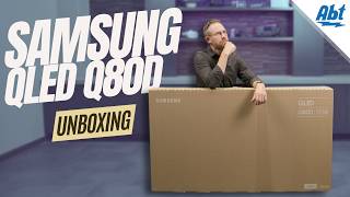 Samsung Q80D 4K QLED Unboxing and Pedestal Installation