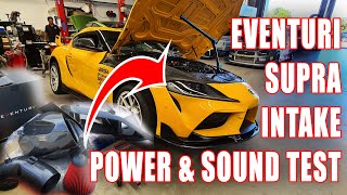 REAL WORLD dyno power & sound test: Eventuri Carbon GR Supra Intake  Stock GR vs CF comparison