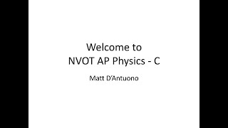 AP Physics C back to school