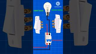 To way switch connection with diagram shorts## trending ##YouTube video in 3D animation##