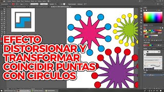 EFECTO DISTORSIONAR Y TRANSFORMAR: COINCIDIR PUNTAS CON CIRCULOS