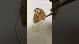 Peacock Mehandi Design #mehandi #shortvideo #ytshorts