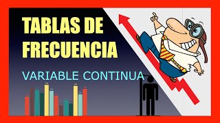 ▷Tablas de frecuencia | Variable CONTINUA ✅