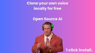 Open Source AI that can clone your Voice