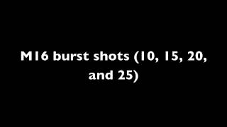 M16 Burst Shot sound effect (10, 15, 20, and 25 round bursts)