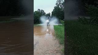 RIDING IN RAIN - CINEMATIC ❤️ #rider #bike #shorts