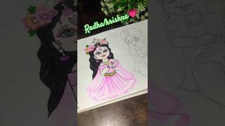 Radharani drawing✨#radhakrishna#radheradhe #arts #shorts#reshabartworld