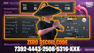 Pubg Mobile/BGMI 2024 🔥 New Best Sensitivity Code + Control settings in UPDATE 3.4 Sensitivity 2024