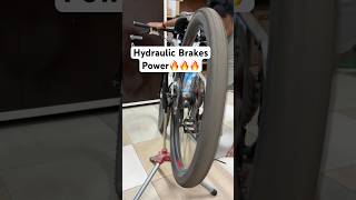 Hydraulic Brakes Power 🔥 #shortsvideo #mtb #hydraulicbrake