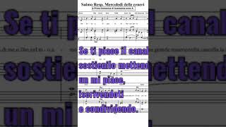 I Domenica di Quaresima: Ritornello Salmo Responsoriale. Perdonaci,  Signore: abbiamo peccato.