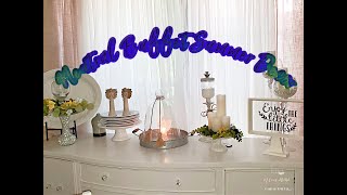 Summer Neutral Buffet Decor\Decorate With Me\A Cozy Lifestyle