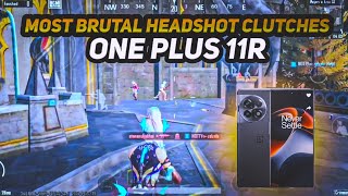 SATISFYING CLUTCHES WITH BRUTAL HEADSHOTS ☠️ ONE PLUS 11R SMOOTH + 90FPS PUBG / BGMI TEST 2024⚡