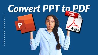 [Hindi] How to Convert PPT to PDF ? | PPT को PDF में कैसे बदलें ?