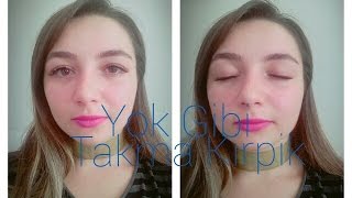 Takma Kirpik Nasil Takılır? |Gizli Takma Kirpik/ how to wear fake lashes into eyes