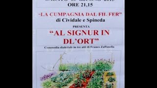 Al Signur in dl'ort