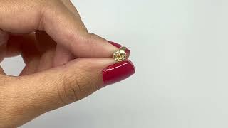 Brinco mini lua folheado a ouro 18k