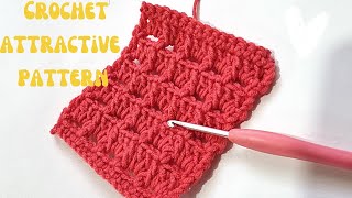 This stitch is a work of art _ Easy crochet pattern for beginners