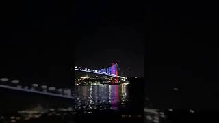 🌉İstanbul Gecesinde Muhteşem Boğaz Manzarası