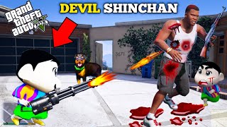 DEVIL SHINCHAN TRIED TO KILL FRANKLIN PINCHAN AND CHOP IN GTA 5