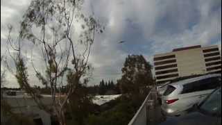 Stealth bomber B2 flyover of Pasadena Rose Parade 2013