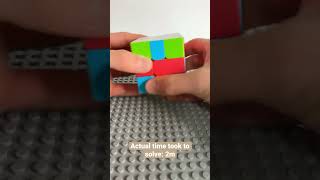 Fastest ever square-1 solve!