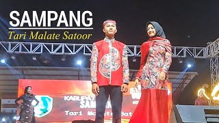 TARI MALATE SATOOR DARI SAMPANG DALAM ACARA OPENING CEREMONY MADURA CULTURE FESTIVAL 2024 | SUMENEP