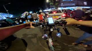 Night life in Mumbai Before Diwali on my Doodle Electric Cycle || Bonus clip