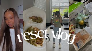 Reset Vlog — Getting Out A Funk, Doing My Hair (Sterly Hair), Gym, Meal Prep + Hygiene Shopping