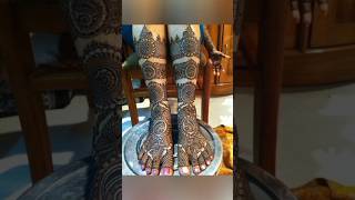 Bridal wedding foot mehndi design #footmehndi #mehndi 2024 design #viral