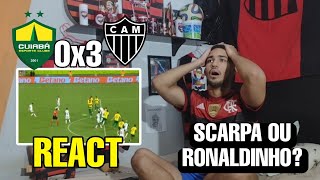 REACT CUIABÁ 0 X 3 ATLÉTICO-MG MELHORES MOMENTOS BRASILEIRÃO 2024 GOL DE FALTA DO SCARPA