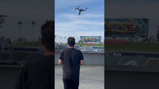 Drone landing on set pt 2 #drone #art #stadium #tv #skills #land #pilot