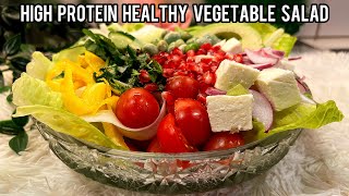 Lose up to 15 kg with this High Protein Salad ! | Mix Vegetable Salad/Lunch Salad Recipe 😋