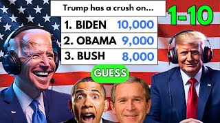 US Presidents Play GOOGLE FEUD 1-10