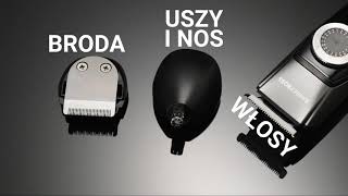 BarberBoss QR-6051 Precyzyjny trymer 3 w 1 – włosy, broda, nos i uszy