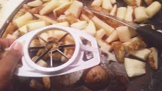 How to slice potatoes very quickly and easily using a $1 apple corer!