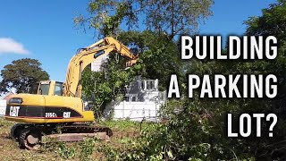 Clearing Land To Park Trucks!