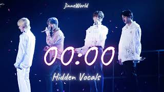 BTS 00:00 Clock Hidden Vocals ~without music~ (vocal line)||JinneWorld