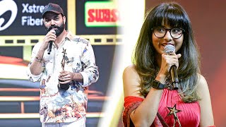 Ram Miriyala and Shakthisree Gopalan's amazing singing after receiving Best Playback Singer awards