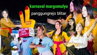 seru dan meriah⁉️ karnaval margomulyo panggungrejo blitar