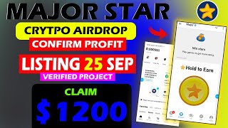 Major Airdrop Update - Major Airdrop Telegram - Major Star Airdrop - Major Withdraw - Major Listing