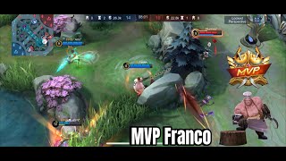 Mobile Legends - Franco Mvp ( Bila Semua Role Dah Penuh ) Terpaksa #mlbb #tank #franco #mvp #shorts