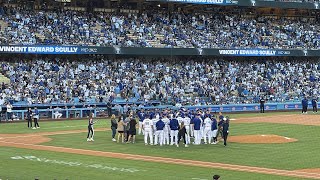 LA Dodgers Vin Scully tribute #2 before Dodgers vs Padres game from 8/5/22