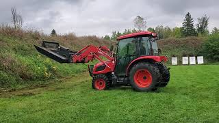 Gun Range Shooting Berms Mowing at the Local Range